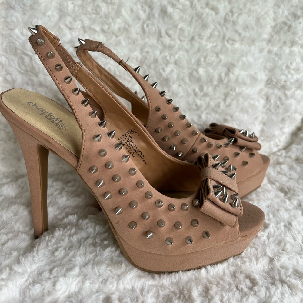 Charlotte Russe Blush Spike Heels